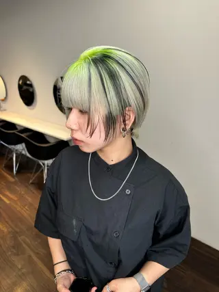 ショート カラー ワンホンヘア ケラチン/Kaitoのヘアスタイル