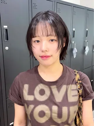 ショート yu-kaハッシュ カット/韓国レイヤーのヘアスタイル