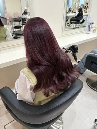 ミディアム カラー ヘアアレンジ 💟RINNA 艶カラー💟のヘアスタイル