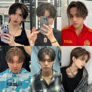 ショート メンズ 曲がる縮毛矯正 髪質改善/西尾 幸樹のヘアスタイル