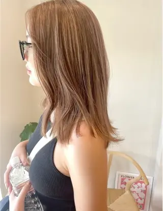 ミディアム カラー ヘアアレンジ akim kaminoke所属・矢場町 🌟yopiのヘアスタイル