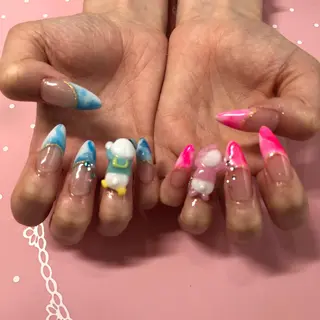 セミロング ネイル 《LB》ラブリエ Nail&eyeのマツエク・マツパデザイン