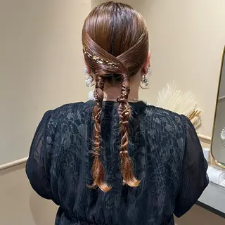 ロング ヘアアレンジ 🫧tomoka 透明感カラー🫧のヘアスタイル