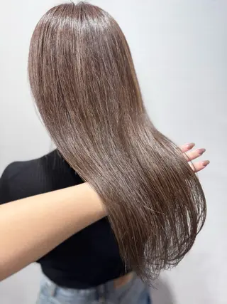 ロング カラー 箕畑 麗菜のヘアスタイル