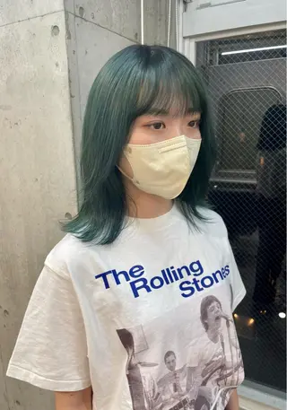 ミディアム カラー lani hair salon所属・SHOTO ハイトー ン/デザインカラーのヘアスタイル