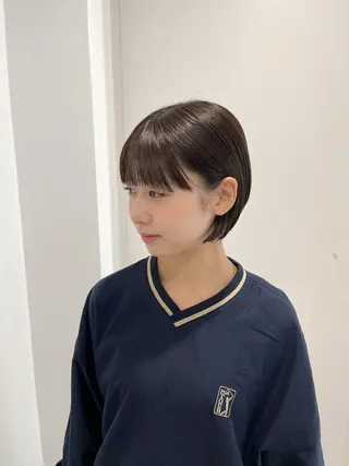 ショート モテヘア/グレージュ /ボブ/前原汐🎐のヘアスタイル