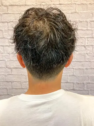 ショート カラー パーマ メンズ お客様満足度NO.1 小林真弥のヘアスタイル