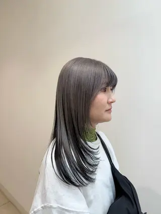 ロング カラー パーマ×レイヤー| カラー カホ🪩🤍のヘアスタイル