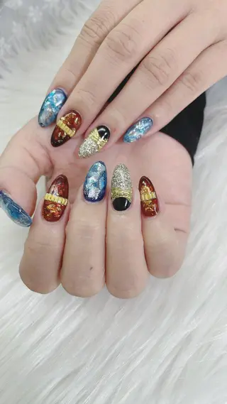 ネイル 🦋ネイルサロン ブラン🌈ゆりのネイルデザイン