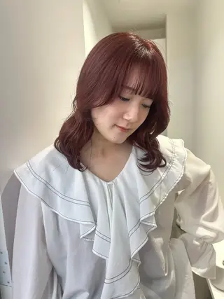 ミディアム 👒透明感カラー yui👒のヘアスタイル