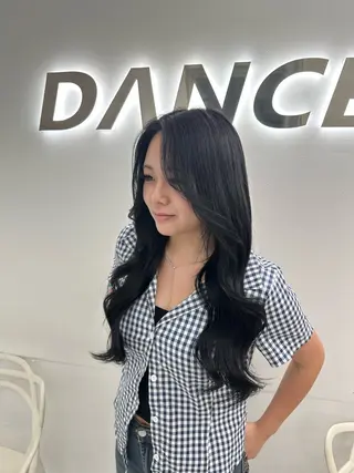 カラー 透ける透明感カラー 🤍anju🎀のヘアスタイル