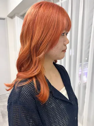 ロング カラー Glanz所属・Glanz yuukaのヘアスタイル