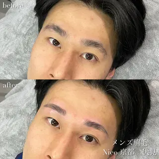 メンズ Nico 山本 晃平の眉毛・アイブロウイメージ