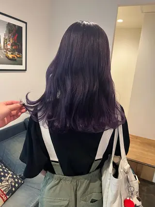 セミロング カラー 大泉 美久のヘアスタイル
