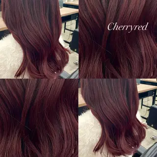 ロング カラー ヘアアレンジ 🎈ブリーチなし暖色 カラー/レッド/ゆいのヘアスタイル