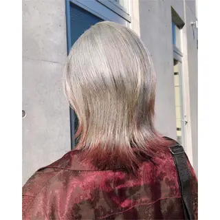 ミディアム カラー 推しカラー✨ オタク美容師ユウカのヘアスタイル