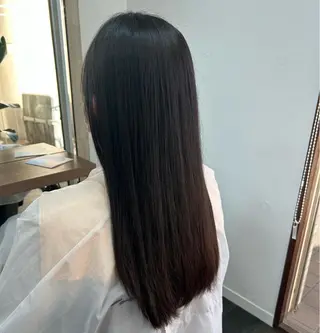 ロング ダブルカラー/韓国 ヘア/さわのあかねのヘアスタイル