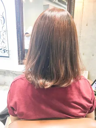 ミディアム カラー 北條 優輝のヘアスタイル