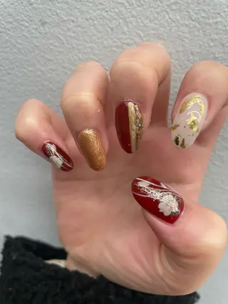 ネイル 束感まつ毛/ネイル/ LED♥KIRARAのマツエク・マツパデザイン