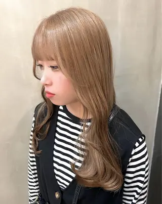 ロング カラー 韓国×髪質改善カラー 💎hinaのヘアスタイル