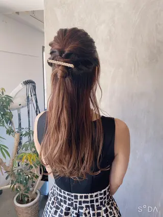 セミロング カラー ヘアアレンジ stylist/蛯谷 珠里のヘアスタイル