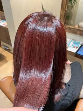 ミディアム カラー end roll りんのヘアスタイル