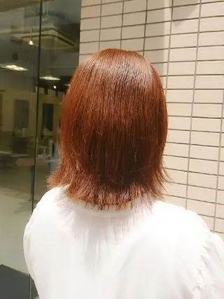 ミディアム カラー nagane sayakaのヘアスタイル
