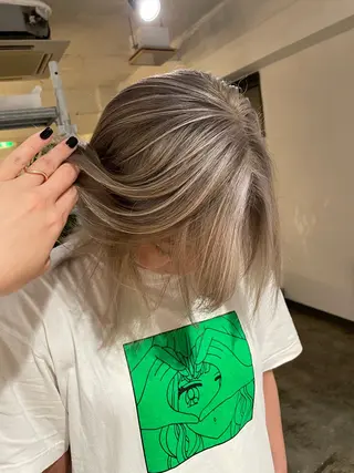 ミディアム カラー ムラ修正/ ハイトーン💖Riaのヘアスタイル