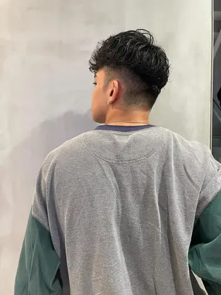 ショート 新宿メンズパーマ ヨモギダのヘアスタイル