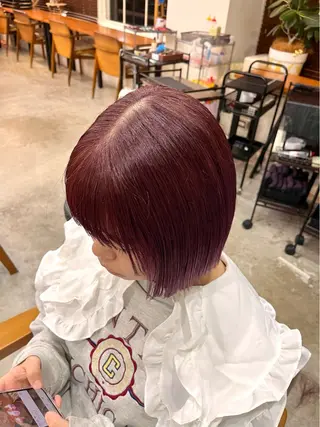 ショート カラー 松本優香/ボブ/ダ ブルカラー/髪質改善のヘアスタイル
