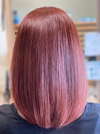 セミロング カラー 関口 友行のヘアスタイル