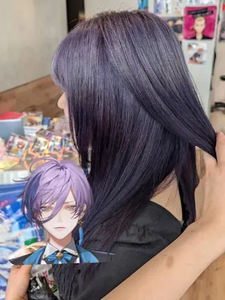 推しカラー🦉にじさ んじカラー🌈🕒✨のヘアスタイル