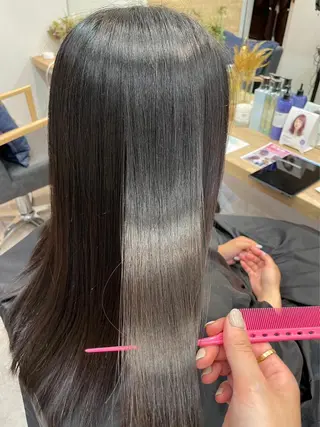 ロング 艶カラー/縮毛矯正/ ケア/アレンジ/桜悠のヘアスタイル