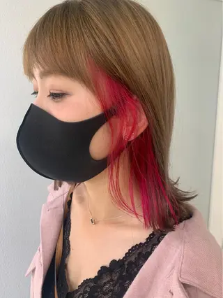 ミディアム カラー hair&relax   amie所属・hair&relax amieのヘアスタイル