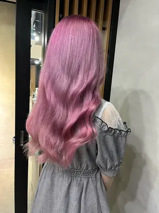 ロング 濱川響太レディース カットモデルのヘアスタイル