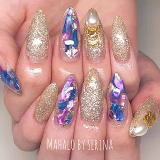 セミロング カラー ネイル SUNNY BAE. SERINAのネイルデザイン