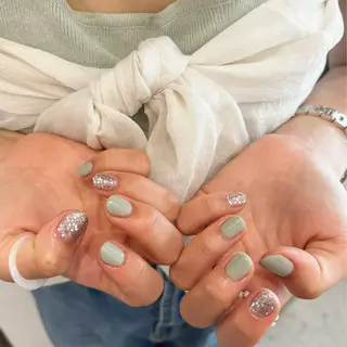 ネイル Lino中目黒 🎀 パラジェルのネイルデザイン