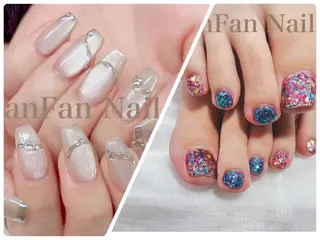 ネイル FanFan 長さ出し専門のネイルデザイン