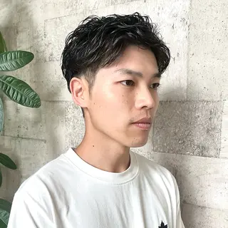 メンズ 北島 遥香🫧インナ ー /ベージュカラーのヘアスタイル