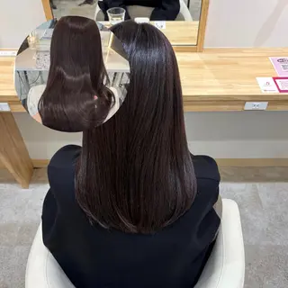 セミロング カラー 顔まわり/透け感 カラー/青栁優🔆のヘアスタイル