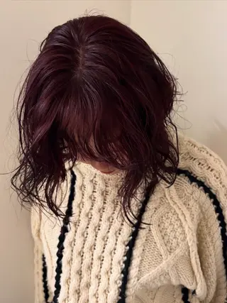 ミディアム カラー ブリーチモデル/ カットモデル/Riaのヘアスタイル