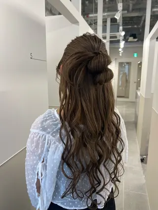 ロング ヘアアレンジ SALOWIN川崎WEST店所属・🌷川崎/アレンジ/ 暖色ボブ/コトネ🌷のヘアスタイル