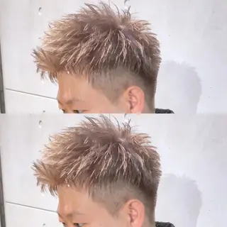 ショート カラー メンズ メンズヘア特化 崎田 成人のヘアスタイル