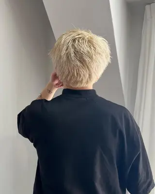 ショート カラー メンズ nendo_hair所属・ハイトーン/ボブ 🎀sonokaのヘアスタイル