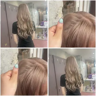 ロング 鈴木瑛里/ブロンド ベージュ/男女のヘアスタイル