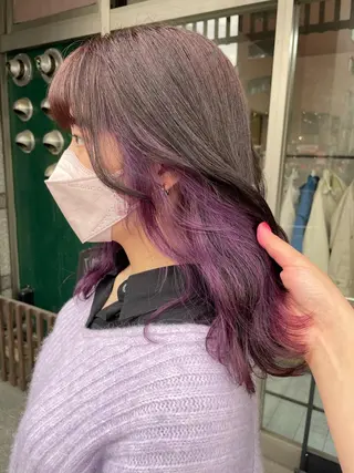 セミロング カラー 高橋 みく/ minim 暖色のヘアスタイル