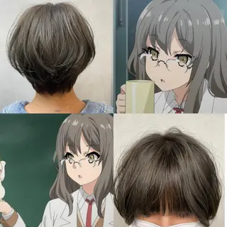 ショート カラー パーマ ヘアアレンジ 年間1500人担当 代表　南一路のヘアスタイル