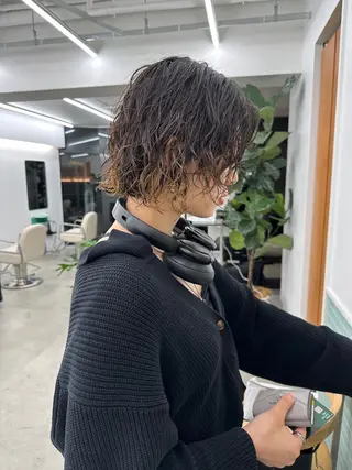 ショート パーマ ボブ/レイヤー/ケア パーマ/リュウタのヘアスタイル