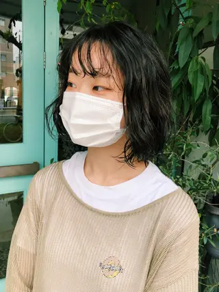 ショート パーマ パーマ/レイヤー 岩山丈一郎のヘアスタイル