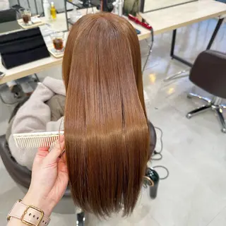 ロング ピンク・ラベンダー 艶カラー🍁かえでのヘアスタイル